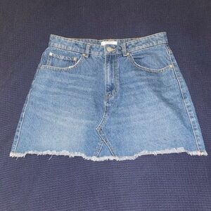 Mango denim mini skirt